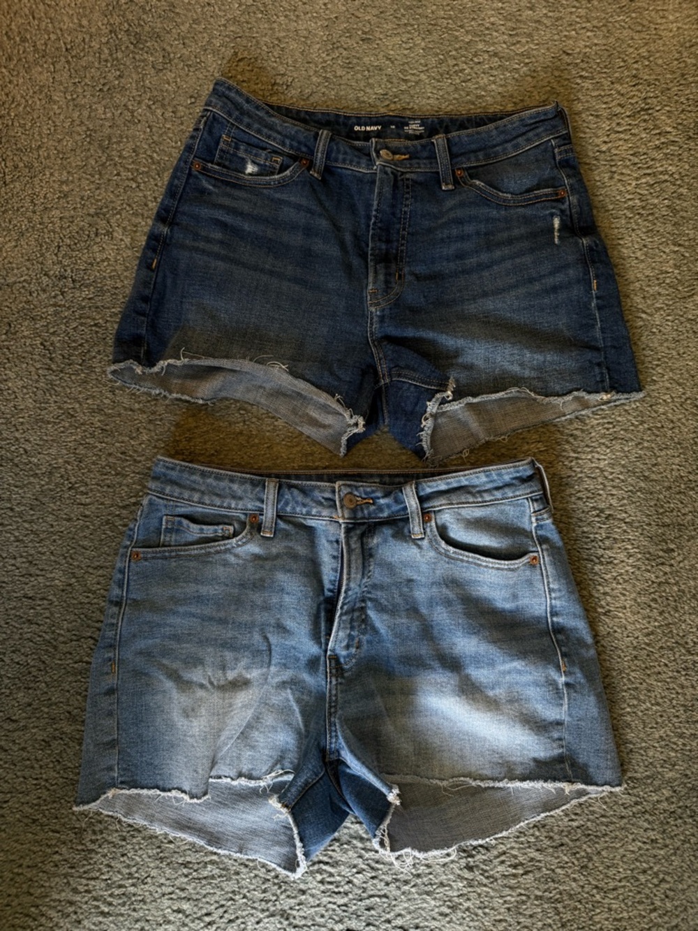 Old Navy Denim Cutoff Shorts - Dark & Light wash (price is for both pairs)
